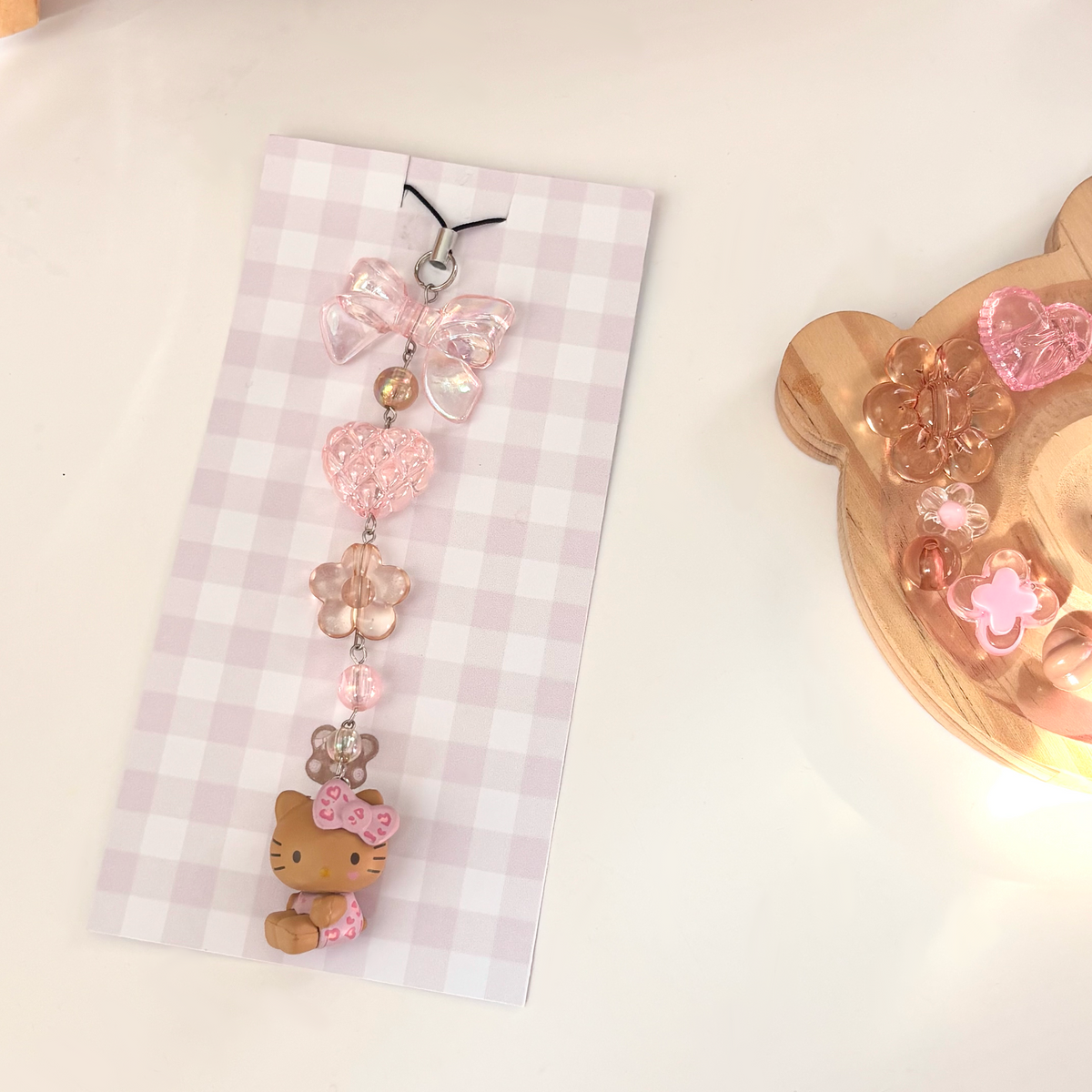 Hello Kitty Gyaru Leopard Keychain