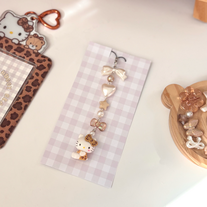 Hello Kitty Gyaru Leopard Keychain