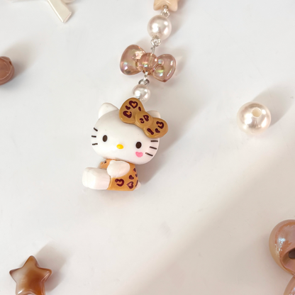 Hello Kitty Gyaru Leopard Keychain