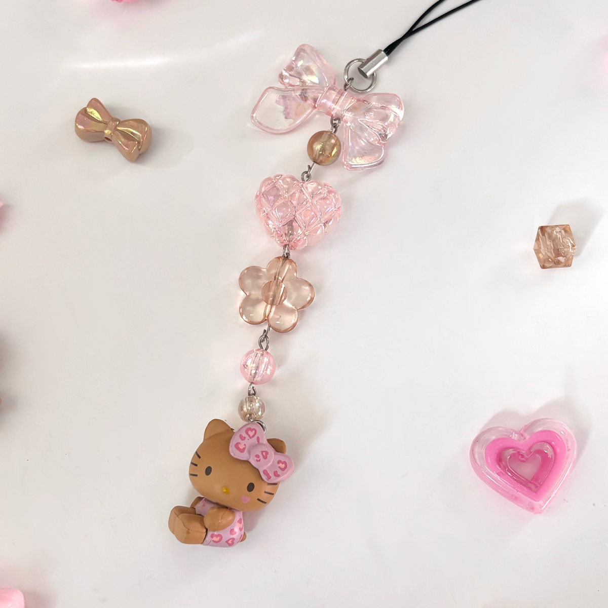 Hello Kitty Gyaru Leopard Keychain