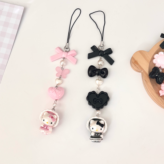 Hello Kitty Goth Lolita & Sweet Lolita Keychain